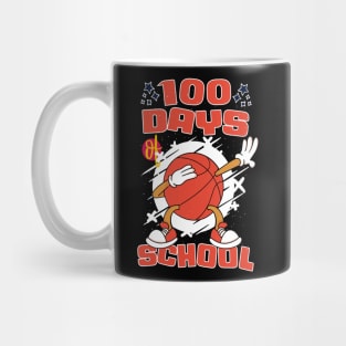 100 days of school featuring a dabbing basketball #2 Mug